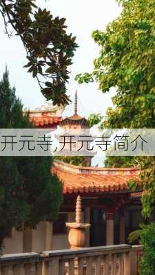 开元寺,开元寺简介-第3张图片-猪头旅行网