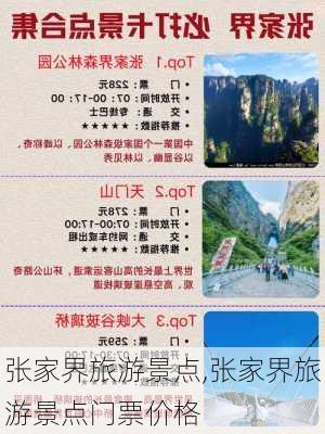 张家界旅游景点,张家界旅游景点门票价格-第1张图片-猪头旅行网