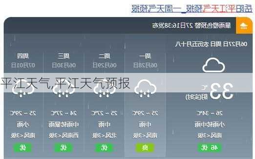 平江天气,平江天气预报-第2张图片-猪头旅行网