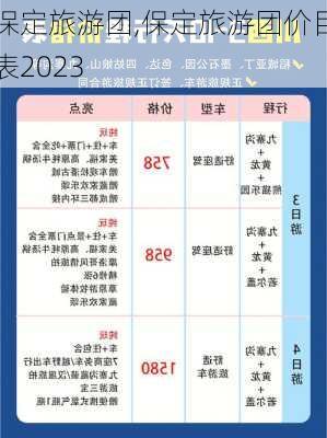 保定旅游团,保定旅游团价目表2023-第2张图片-猪头旅行网