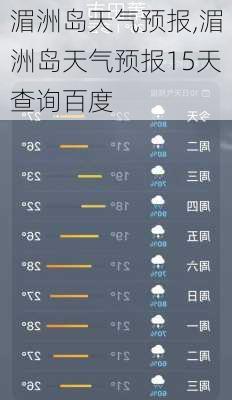 湄洲岛天气预报,湄洲岛天气预报15天查询百度-第1张图片-猪头旅行网