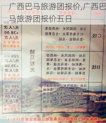 广西巴马旅游团报价,广西巴马旅游团报价五日-第3张图片-猪头旅行网