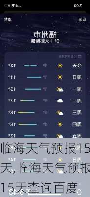 临海天气预报15天,临海天气预报15天查询百度-第1张图片-猪头旅行网