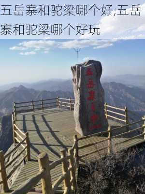 五岳寨和驼梁哪个好,五岳寨和驼梁哪个好玩