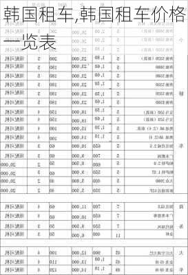 韩国租车,韩国租车价格一览表-第3张图片-猪头旅行网