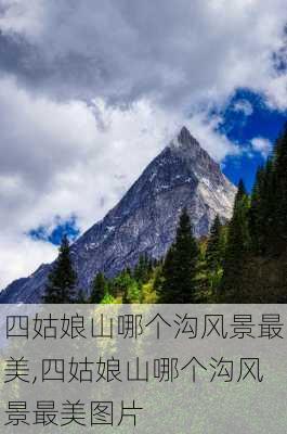 四姑娘山哪个沟风景最美,四姑娘山哪个沟风景最美图片