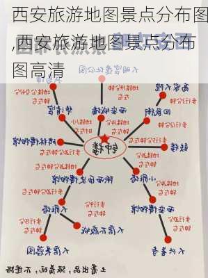 西安旅游地图景点分布图,西安旅游地图景点分布图高清-第2张图片-猪头旅行网