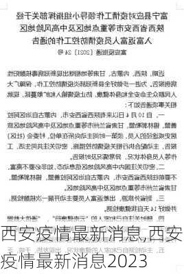 西安疫情最新消息,西安疫情最新消息2023-第1张图片-猪头旅行网