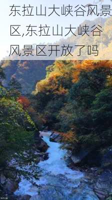 东拉山大峡谷风景区,东拉山大峡谷风景区开放了吗-第2张图片-猪头旅行网