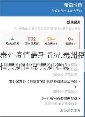 泰州疫情最新情况,泰州疫情最新情况 最新消息-第1张图片-猪头旅行网