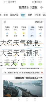 大名天气预报,大名天气预报15天天气