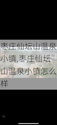 枣庄仙坛山温泉小镇,枣庄仙坛山温泉小镇怎么样-第3张图片-猪头旅行网