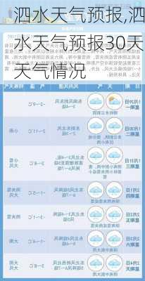 泗水天气预报,泗水天气预报30天天气情况-第1张图片-猪头旅行网