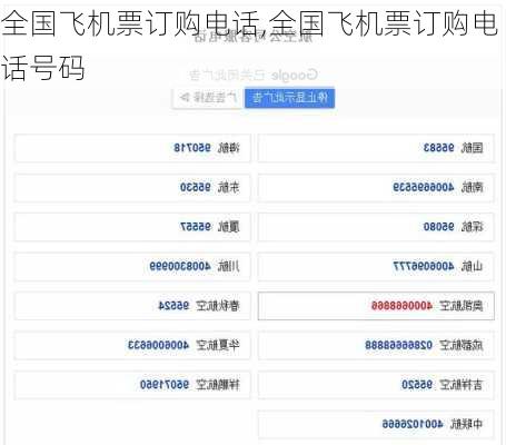 全国飞机票订购电话,全国飞机票订购电话号码-第2张图片-猪头旅行网