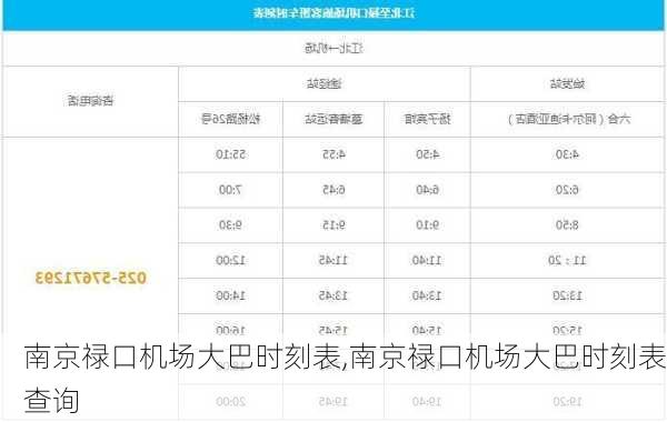 南京禄口机场大巴时刻表,南京禄口机场大巴时刻表查询-第1张图片-猪头旅行网