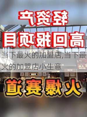 当下最火的加盟店,当下最火的加盟店小生意-第3张图片-猪头旅行网