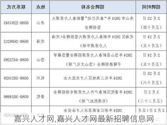 嘉兴人才网,嘉兴人才网最新招聘信息网-第3张图片-猪头旅行网