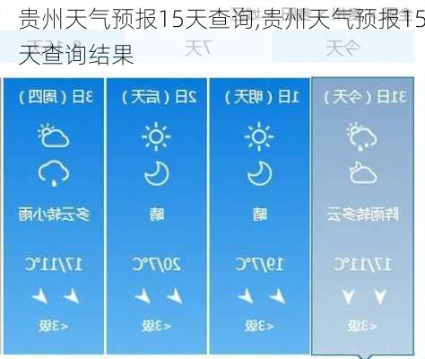 贵州天气预报15天查询,贵州天气预报15天查询结果