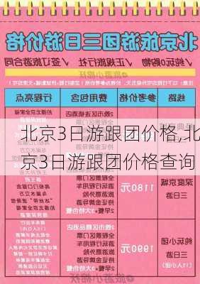 北京3日游跟团价格,北京3日游跟团价格查询-第1张图片-猪头旅行网