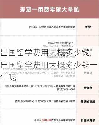 出国留学费用大概多少钱,出国留学费用大概多少钱一年呢-第1张图片-猪头旅行网