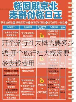 开个旅行社大概需要多少钱,开个旅行社大概需要多少钱费用