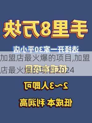 加盟店最火爆的项目,加盟店最火爆的项目2024